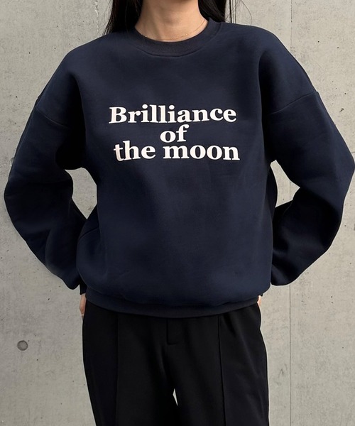 JUNOAH（ジュノア） トレーナー スウェット ロゴ裏起毛スウェット