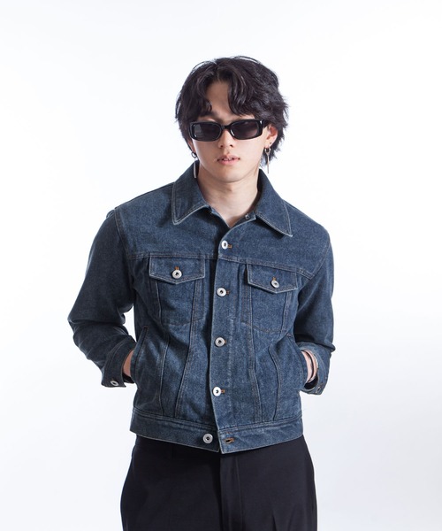 ZIP FIVE -White Line- デニムジャケット gジャン 「White Line