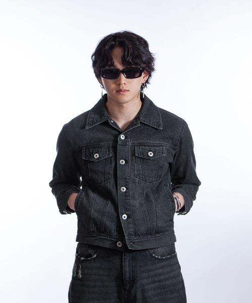 ZIP FIVE -White Line- デニムジャケット gジャン 「White Line