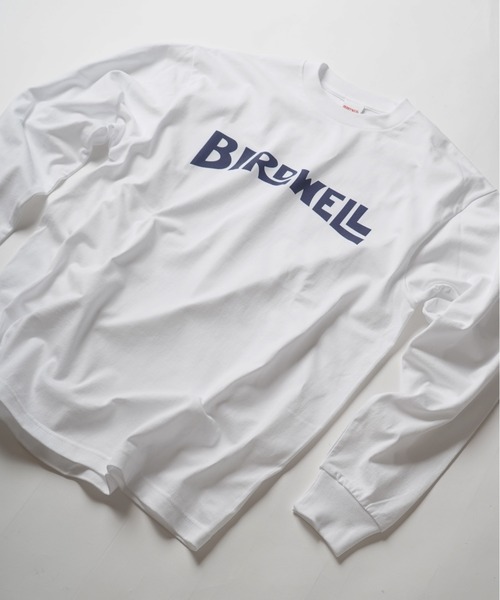 tシャツ 「BIRDWELL/バードウェル」WORDMARK LS T- SHIRT　JAPAN LIMITED　日本別注　ブランドロゴ　ロンT メン | BIRDWELL