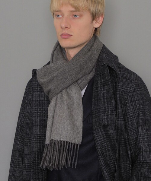【美品】MACKINTOSH LONDON カシミヤ100% マフラー カシミヤウェアラブルマフラー(マフラー・ストール・スカーフ