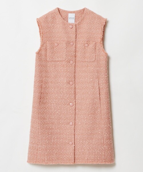 ベスト ジレ 「LOULOU WILLOUGHBY」ファンシーツイードロングジレ レディース LOULOU WILLOUGHBY ベスト ジレ 「LOULOU WILLOUGHBY