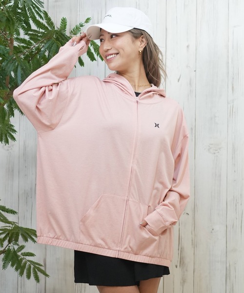 ☆Hurley☆レディース ジップアップラッシュガード 人気! Hurley ラッシュガード Hurley/ハーレー ジップアップラッシュ