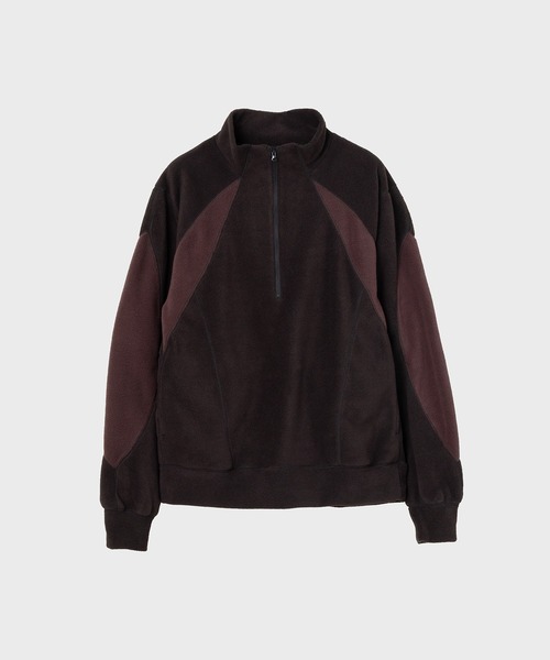 JieDa トレーナー スウェット SWITCHING FLEECE HALF ZIP L/S メンズ 