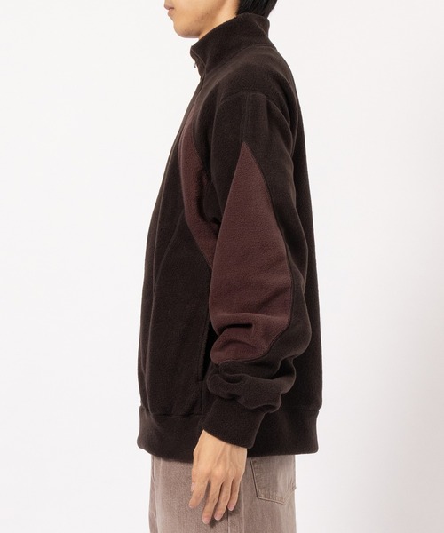 JieDa トレーナー スウェット SWITCHING FLEECE HALF ZIP L/S メンズ 