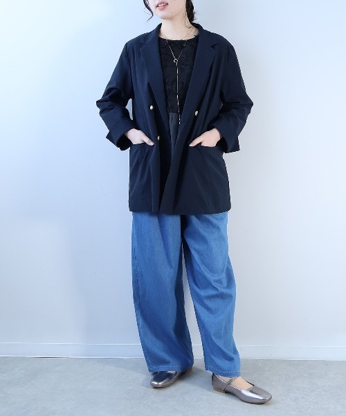 leswel ジャケット テーラードジャケット 「L〜5L 大きいサイズ