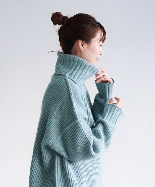 ニット セーター うずもるネックな春色ニット レディース 楽天市場】うずもるネックな春色ニット M/L/LL/3L/4Lサイズ