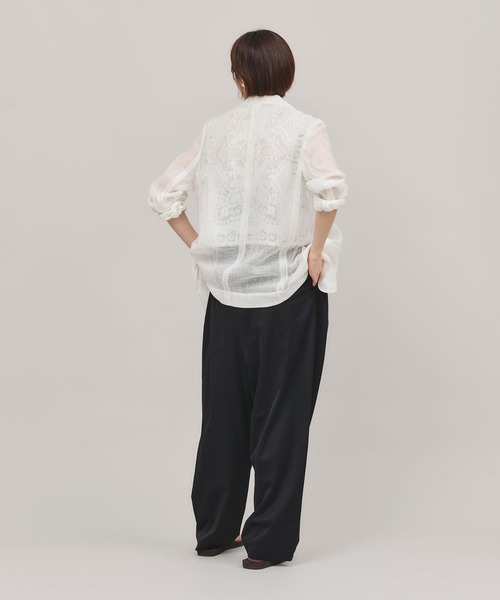 コットンリネンカラミジャケット CIRCOLO1901 コットンリネン カラミ 