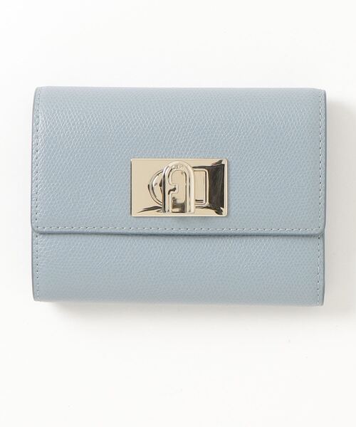 FURLA」 財布 - ブルー レディース