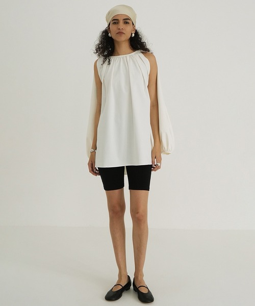 CLANE（クラネ） ラッシュガード 2WAY GATHER RASH GUARD BLOUSE