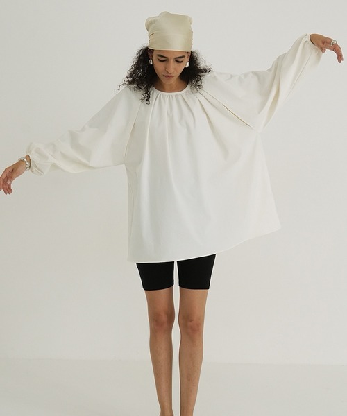【新品未使用・タグ付】CLANE 2wayラッシュガード CLANE（クラネ） ラッシュガード 2WAY GATHER RASH GUARD BLOUSE