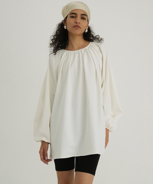 CLANE（クラネ） ラッシュガード 2WAY GATHER RASH GUARD BLOUSE