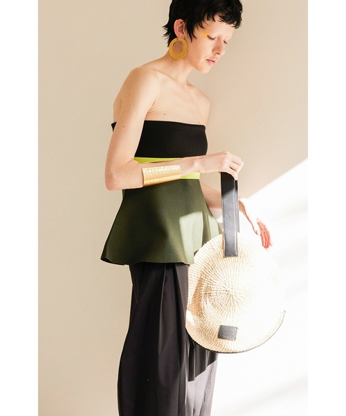 ミクロ 新品タグ付き OMMO CIRCLE CUT OMMO かごバッグ カゴバッグ CIRCLE STRAW BAG : ZOZOTOWN Yahoo