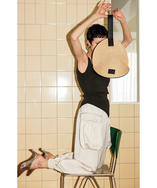 ミクロ 新品タグ付き OMMO CIRCLE CUT OMMO かごバッグ カゴバッグ CIRCLE STRAW BAG : ZOZOTOWN Yahoo