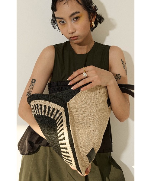 ミクロ 新品タグ付き OMMO CIRCLE CUT OMMO かごバッグ カゴバッグ CIRCLE STRAW BAG : ZOZOTOWN Yahoo