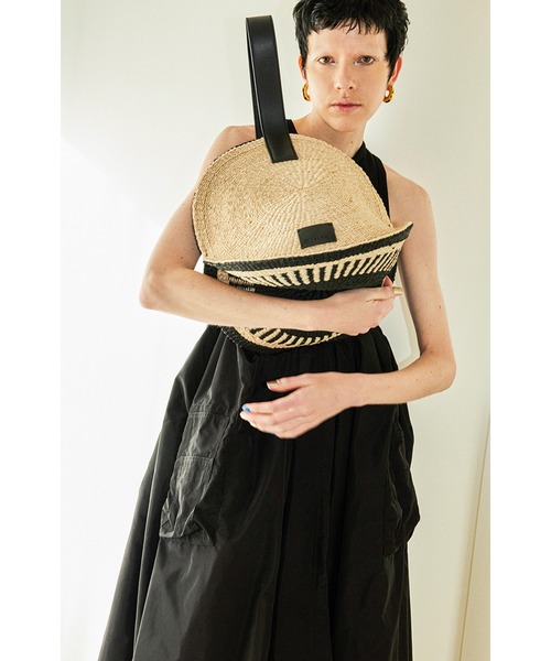 ommo かごバッグ OMMO かごバッグ カゴバッグ CIRCLE STRAW BAG : ZOZOTOWN Yahoo
