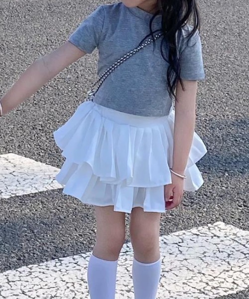スカート フリルミニスカート キッズ 子供服 女の子 : ZOZOTOWN Yahoo
