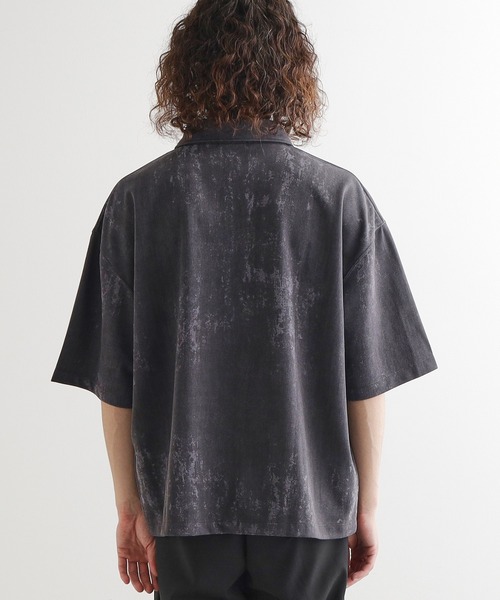 FOURBARS ヴィンテージ　黒 半袖プルオーバー　ハーフジップ　レザーシャツ tk.TAKEO KIKUCHI（ティーケータケオキクチ） ポロシャツ ヴィンテージ