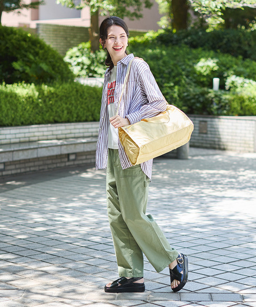 LeSportsac ボストンバッグ DELUXE MED WEEKENDER レモン