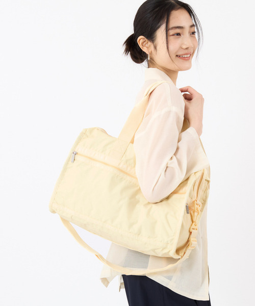 LeSportsac ボストンバッグ DELUXE MED WEEKENDER レモン