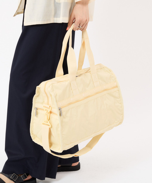 ■LeSportsac■DELUXE MED WEEKENDERレモンメレンゲ LeSportsac ボストンバッグ DELUXE MED WEEKENDER レモン