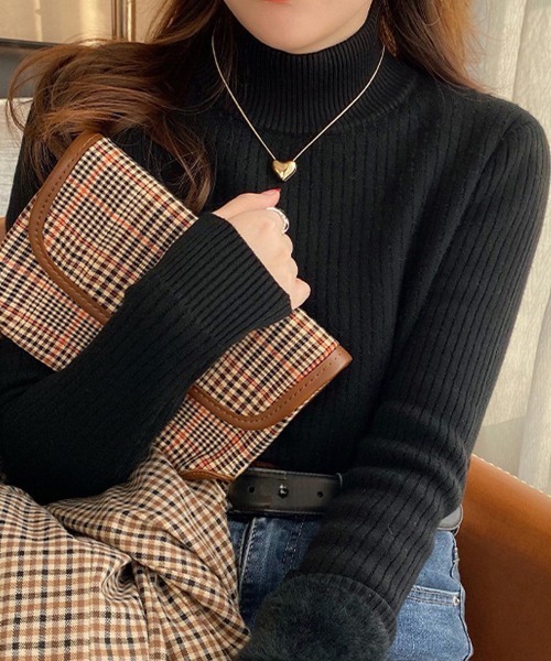 「Miniministore」 長袖ニット FREE ピンクベージュ レディース_画像4