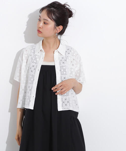 N.Natural Beauty Basic ブラウス シャツ クロップドレース