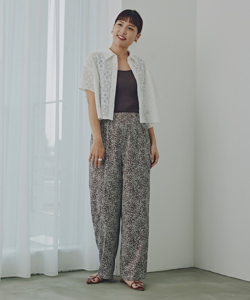 N.Natural Beauty Basic ブラウス シャツ クロップドレース