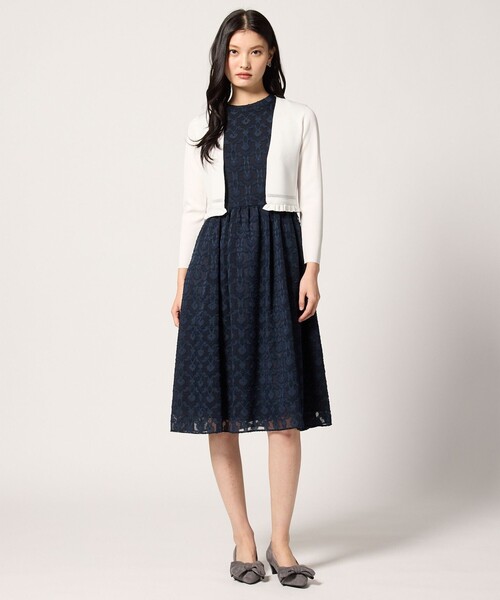 トッカ FRILL ROUGE ニット ボレロ  カーディガン 長袖 フリル TOCCA（トッカ） カーディガン FRILL BOLERO ボレロ レディース