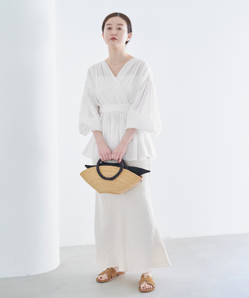 「IENA」 長袖シャツ FREE パープル レディース LADIES'(レディース)/長袖-ワイシャツ/色で選ぶ/パープル系(並び