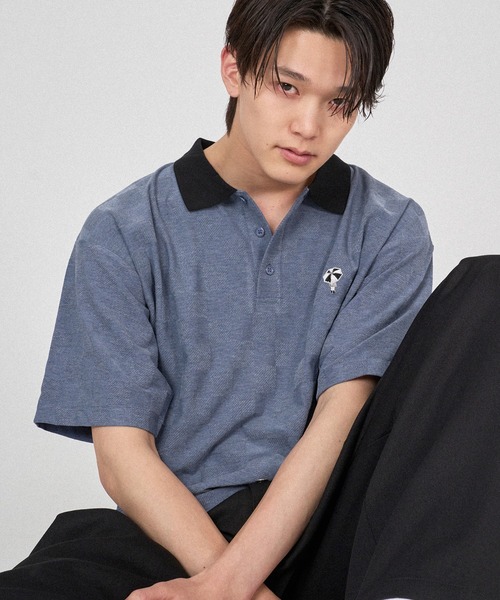 ONCILY（オンシェリー） ポロシャツ BLOCK CHECK POLO SHIRT