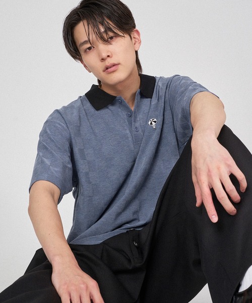 ONCILY（オンシェリー） ポロシャツ BLOCK CHECK POLO SHIRT