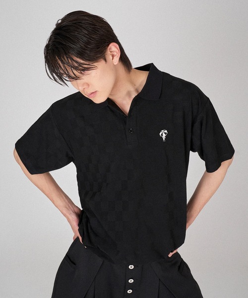 ONCILY（オンシェリー） ポロシャツ BLOCK CHECK POLO SHIRT