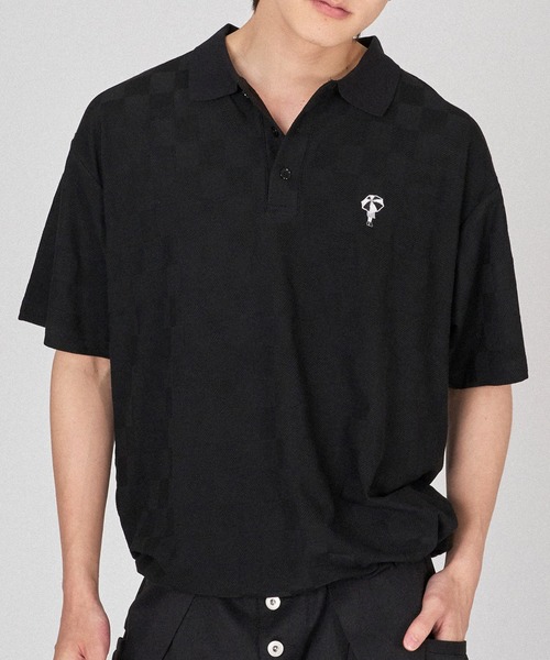 ONCILY ポロシャツ BLOCK CHECK POLO SHIRT / ブロックチェック