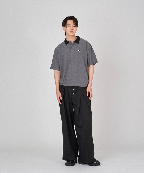 ONCILY（オンシェリー） ポロシャツ BLOCK CHECK POLO SHIRT
