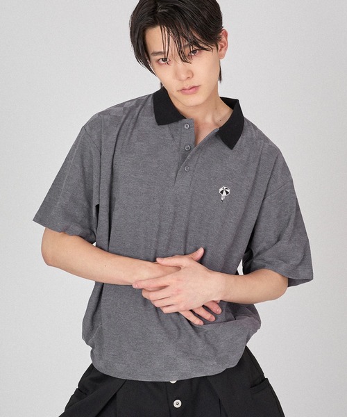 ONCILY（オンシェリー） ポロシャツ BLOCK CHECK POLO SHIRT