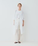 カーディガン メッシュワーク ロングカーディガ...の詳細画像1