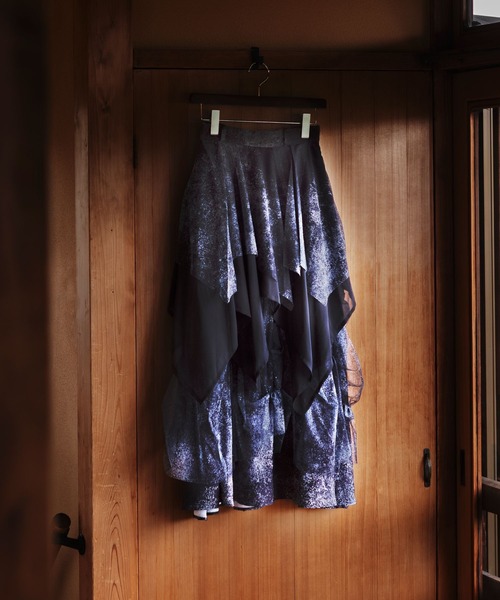 【新品タグ付き】YUMA TAKAHASHI×HARE　MIXフレアスカート HARE（ハレ） スカート 「YUMA TAKAHASHI×HARE」MIXフレアスカート