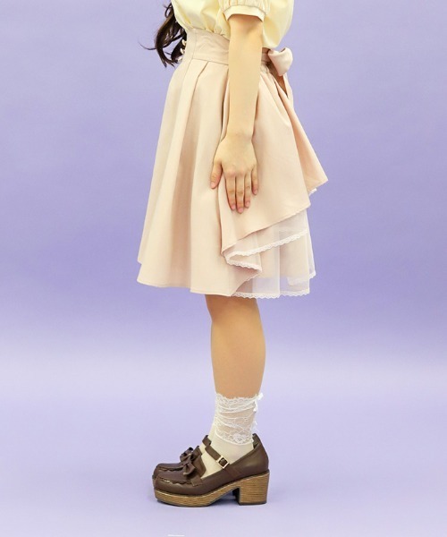 axes femme POETIQUE スカート バックフリルミドルスカート : ZOZOTOWN