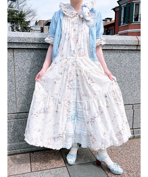 ピンクハウス フリルティアードスカート　美品 PINK HOUSE スカート ローンフリルティアードスカート
