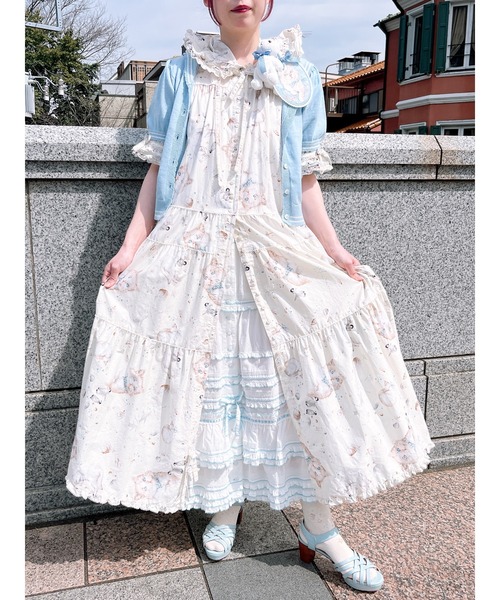 PINKHOUSE ティアードロングローンスカート　白　ペチコートホワイト 美品✨PINKHOUSE ティアードロングローンスカート ペチコート
