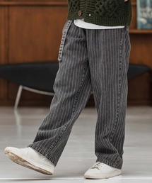 CAMBIO（カンビオ） ワイドパンツ ジーンズ mp13866-Stripe Denim Two