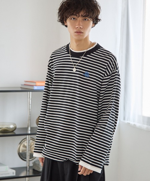 PBLIM tシャツ 「UNISEX」レイヤードルーズロンT レディース メンズ