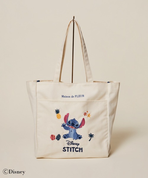 【Disney】スティッチ トートバッグ ユニセックス Disney トートバッグ スティッチ/スクエアトートバッグ