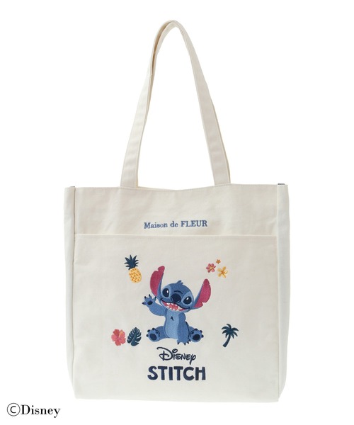 【Disney】スティッチ トートバッグ ユニセックス Disney トートバッグ スティッチ/スクエアトートバッグ