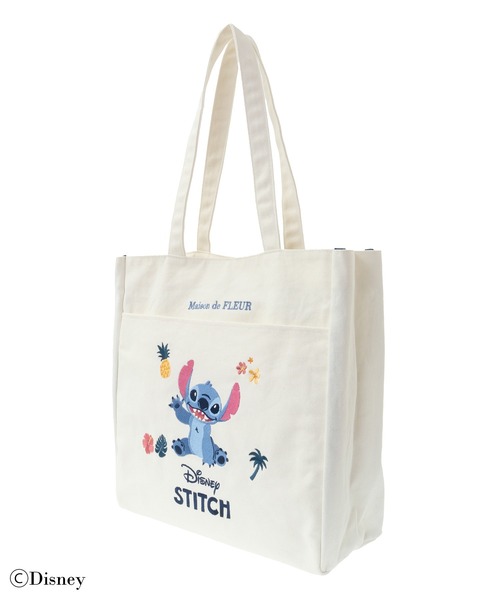 Disney トートバッグ スティッチ/スクエアトートバッグ