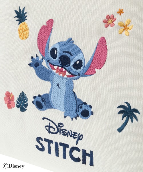 Disney トートバッグ スティッチ/スクエアトートバッグ