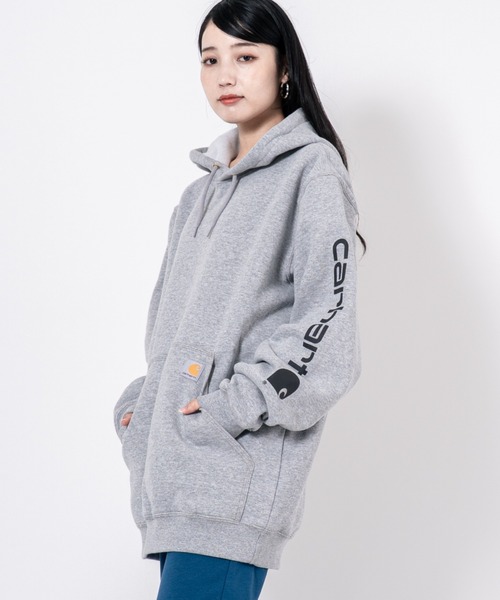 Carhartt グレー パーカー Lサイズ Carhartt（カーハート） パーカー 「CARHARTT」プルオーバーパーカー