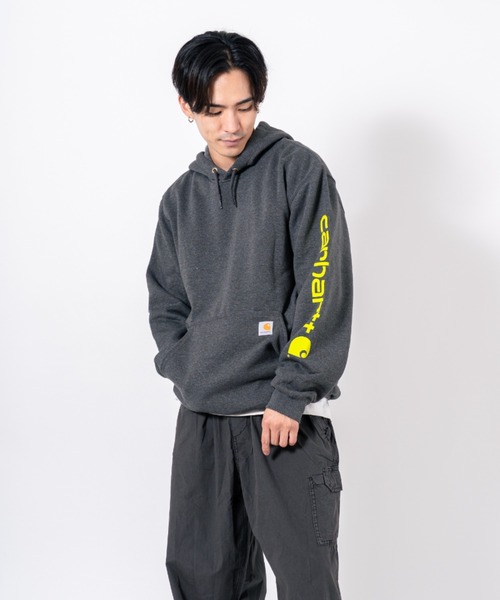カーハート パーカー 厚手 裏起毛 美品 ユニセックス Carhartt（カーハート） パーカー 「CARHARTT」プルオーバーパーカー