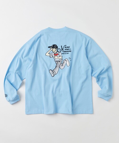 kaoyorinakami 「kaoyorinakami」 長袖Tシャツ LARGE サックス